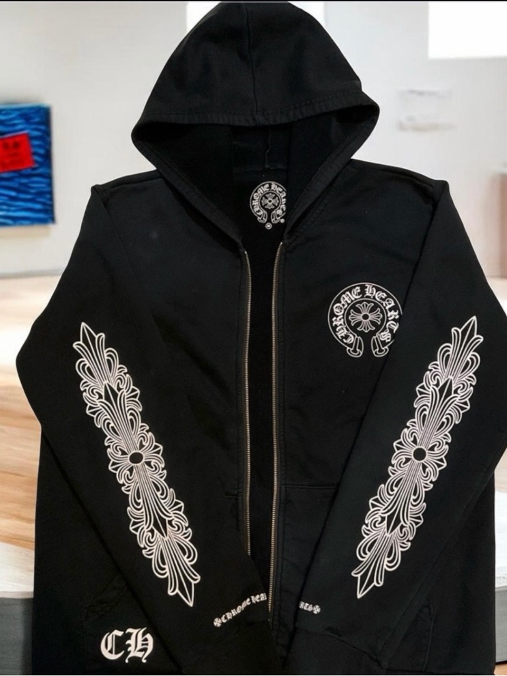ChromeHearts LosAngeles Floral Zip Up